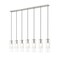 Z-Lite Alton Linear Chandelier, 7-Light, 4.75 In.W x 54 In.L x 14.25 In.H, Brushed Nickel/Clear+Frosted 824P-7L-BN - alternate 1